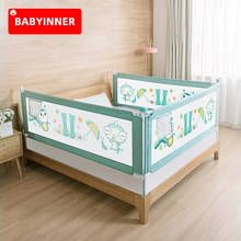 Манеж Babyinner для новорожденных, забор для детской кровати с 10 регулируемыми защитными воротами, складная направляющая для детей, защита от падения 2024 - купить недорого