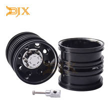 DJX 2PCS Aluminum Rear Wheel Hub for 1/14 Tamiya Tractor Truck RC Car Parts 2024 - buy cheap