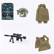 Bloques de construcción de vehículos de soldados de las fuerzas especiales para niños, figuras MOC, armas, armas armadas, SWAT, juguetes para niños 2024 - compra barato