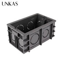 UNKAS Super 102mm*67mm US Standard Internal Mounting Box Back Cassette for 118mm*72mm Standard Wall Switch and USB Socket 2024 - buy cheap