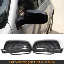 Carbon Fiber Car Rearview Mirror Covers Caps for Volkswagen VW Golf 4 IV MK4 1998-2004 Car Side Mirror Caps Covers Shell ABS 2024 - buy cheap