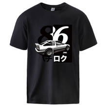 Camiseta estampada inicial D Ae86 de moda para hombre, camiseta de verano de manga corta de algodón, ropa deportiva, camiseta 2020 para hombre, Venta caliente, pulóver negro 2024 - compra barato