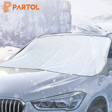 Suv automóvel pára-sol capa neve gelo escudo para pára-brisa inverno sol janela dianteira do carro pára-brisas capa 2024 - compre barato