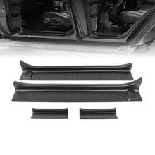 Front Entry Guards Door Sill Plate Protectors for Jeep Wrangler JL 2018+ for Jeep Gladiator JT 2018+ ABS Door Threshold Bar Stri 2024 - buy cheap