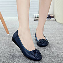 Zapatos planos de cuero genuino hechos a mano para mujer, zapatillas informales planas de cuero sin cordones, estilo de coche, 748hj 2024 - compra barato
