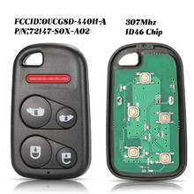 jingyuqin 307MHz 5 botões remoto Keyless Car Key Fob ID46 Chip OUCG8D-440H-A G8D-440H-A 72147-S0X-A02 Fit For Honda Odyssey 2024 - compre barato