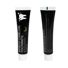 Creme dental carvão de bambu, creme dental preto para clareamento dos dentes, cuidado oral, remove mancha, refrescar, creme dental 2024 - compre barato