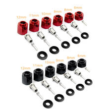 4PCS 6/8/9/10/11/12mm Thick 12mm Hex Wheel Hubs Mount with Screw Needle For Traxxas TRX-4 1:10 RC Crawler 2024 - buy cheap