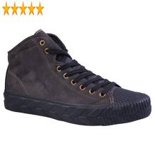 Spring Men Casual High-Top Autumn Lace-Up Black Flat Sneakers Street Round Toe Yellow Hip Hop Footwear Canvas Shoes Male 2024 - buy cheap