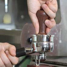 CAFEDE KONA tamper base flat 51/ 57.5mm stainless steel,rubber wood handles barista tool espresso grinder Handmade coffee tamper 2024 - buy cheap