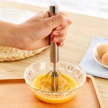 Semi-automatic Egg Beater 304 Stainless Steel Egg Whisk Manual Hand Mixer Self Turning Egg Stirrer Kitchen Egg Tools 2024 - buy cheap