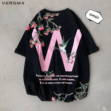 VERSMA Japanese Harajuku Vintage Cherry Blossom Print T Shirt Men Women Hip Hop Streetwear Gothic Punk T-shirt Male Dropshipping 2024 - buy cheap