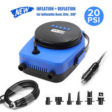 16/20PSI Double Stage Portable Air Pump with 6PC Nozzles Inflatable Pump Fully Support Inflation and Deflation Electric Air Pump 2024 - buy cheap