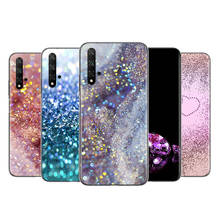 Glitter printing art Silicone Cover For Honor 9 10 X10 9A 9C 9S 9N 10i 10X 9X Lite Pro 5G Transparent Phone Case 2024 - buy cheap