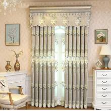 European Luxury Embroidered Floral Curtains Velvet Sheer Curtains For Living Room Bedroom Window Screen Kitchen Tulle Curtains 2024 - buy cheap