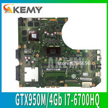N552VW N552VX Motherboard For ASUS N552VW N552VX N552V N552 laptop Motherboard Mainboard test ok GTX950M/4Gb I7-6700HQ 2024 - buy cheap