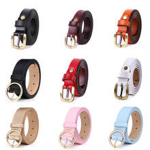 Hot Casual Women Cowhide Belt 12 Styles Metal Buckle Waistband Designer Student Wild Jeans Dress Long Waist Strap Cinturon Mujer 2024 - buy cheap