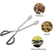 Kitchen Accessories BBQ Tongs Meat Food Clip Barbecue Tools Cooking Tool Plastic Handle Barbecue Buffet Food Clip Carbon Pliers 2024 - buy cheap