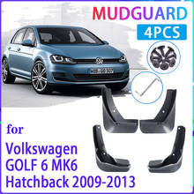 4 PCS Car MudFlaps for Volkswagen VW Golf 6 Mk6 2009~2013 Hatchback Mudguard Splash Guards Fender Auto Accessories 2024 - buy cheap