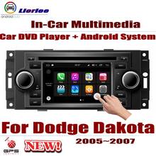 Auto reproductor de DVD GPS navegación para Dodge Dakota 2005-2007 coche Multimedia Android sistema HD pantalla Radio Estéreo unidad de cabeza 2024 - compra barato