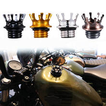 Motorcycle CNC Aluminum Fuel Gas Tank Vented Decorative Oil Cap For Harley Touring Road King Softail Dyna Sportster XL 1200 883 2024 - buy cheap