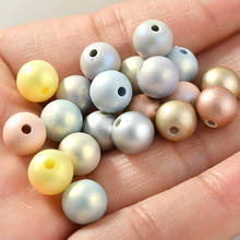 Wholesale 200pcs 8mm Rubber Acrylic Pearl Beads DIY Jewelry Findings Loose Round Jewelry Bracelet Necklace Beading Material 2024 - buy cheap