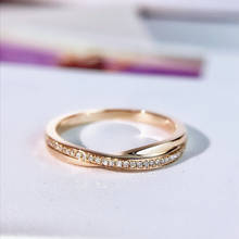 Anel df ouro rosa 18k puro., joia de moissanite, casamento, anel de aniversário, configuração especial. 2024 - compre barato