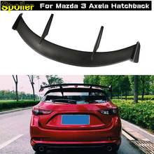For Mazda 3 Axela hatchback 2013-2018 FRP Material Unpainted Color Rear Spoiler Wing Trunk Lid Cover Car Styling 2024 - buy cheap