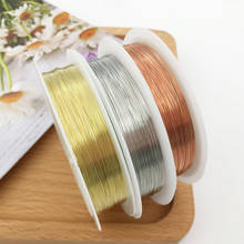 1 Roll 0.2/0.25/0.3/0.4/0.5/0.6/0.7mm Silver/Gold/Rose Gold Brass Copper Wires for Bracelet Necklace DIY Jewelry Making Findings 2024 - buy cheap