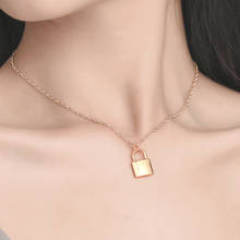 Trendy Women Jewelry Cute Lock Necklace Gold Silver color Choker Necklace Pendant On Neck Punk Statement Accessories 2024 - buy cheap