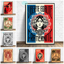 New Make Art Not War Pop Art Vintage Poster Prints Oil Painting On Canvas Wall Art Murals Pictures For Living Room Decoration 2024 - buy cheap