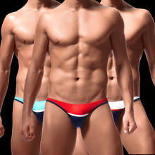 2019 New Man Ice Silk Ultra-thin Patchwork Thongs Male Sexy Penis Pouch T-back Underwear Panties Gay Mini G-Strings Jockstraps 2024 - buy cheap