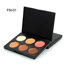 POPFEEL 6 Color Concealer Palette Face Full  Cover Up Kit Hide Dark Circles Pore 1PC 2024 - buy cheap