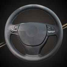 Trança automática na cobertura do volante para bmw f10 523li 525li 2009 730li 740li 750li trança do carro cobre acessórios interiores 2024 - compre barato