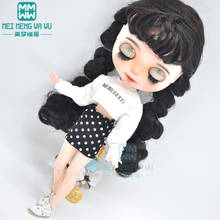 1pcs Blyth doll Clothes fashion Letter jersey, tights, sneakers for blyth azone ob24 1/6 dolls Accessories 2024 - buy cheap