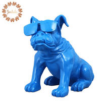 Figura de perro Bulldog de diseño moderno y lujoso, estatua Pop americano de resina, el mejor regalo para decoración del hogar 2024 - compra barato