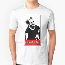 Keith flint-o prodígio t camisa 100% algodão puro o prodígio keith flint firestarter a gordura da terra 2024 - compre barato