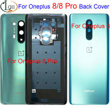 Original NEW Back Battery Cover Door Rear Glass For Oneplus 8 Pro Battery Cover Housing Case with Camera Lens For Oneplus 8 2024 - buy cheap