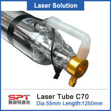 SPT C70 glass tube 70W 75W 1250mm length 55mm diameter Co2 Laser Tube For Co2 Laser Engraver& Cutting Machine Wooden package 2024 - buy cheap