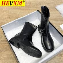 Ankle Boots For Women 2020 Winter Fashion Padded Boots High Quality Leather Platform Boots Women's Plush Shoes Woman Keep Warm 2024 - buy cheap