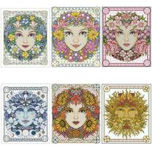 Goddess of Four Seasons patterns counted 11CT 14CT 18CT Cross Stitch Sets DIY Chinese Cross-stitch Kits Embroidery Needlework 2024 - buy cheap