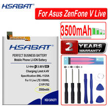 HSABAT 3500 мАч C11P1702 аккумулятор большой емкости для Asus ZenFone V Live LTE A009 V500KL смартфон 2024 - купить недорого