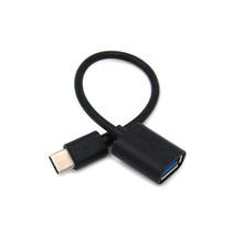 -Tipo C Adaptador OTG Cabo USB 3.1 Tipo C Masculino Para USB 3.0 A Fêmea Adaptador de Cabo de Dados OTG 18.5 CENTÍMETROS 2024 - compre barato