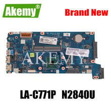 AIVP1/AIVP2 LA-C771P материнская плата для For Lenovo B50-10 100-15IBY материнская плата для ноутбука с N2840 CPU (для intel cpu) протестирована на 100% 2024 - купить недорого