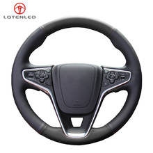LQTENLEO Black Artificial Leather Car Steering Wheel Cover For Opel Insignia 2014-2017 Buick Regal Vauxhall Insignia 2014-2017 2024 - buy cheap