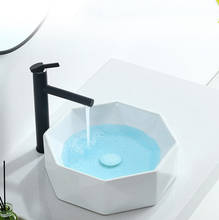 White Washbasin Ceramic Bathroom Sinks l Bathroom Sink Single Bowl Shampoo Basin   Pull Out Faucet free match 2024 - buy cheap
