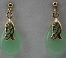 Hot Sell  Elegant Natural jade Drop Earring 2024 - buy cheap