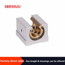 1pcs  SBR50UU graphite copper sleeve slider  Oil-free self-lubricating block  for SBR50 CNC parts 2024 - buy cheap