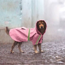 Capa de chuva para pets, roupa impermeável pequena, grande, filhote de cachorro, gato, casaco refletivo, verão, ar livre, jaqueta de água, produtos para cachorros 2024 - compre barato