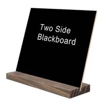 New 15x13cm Wood Tabletop Chalkboard Double Sided Blackboard Message Board Children Kids Writing Black Boards Toy 2024 - buy cheap